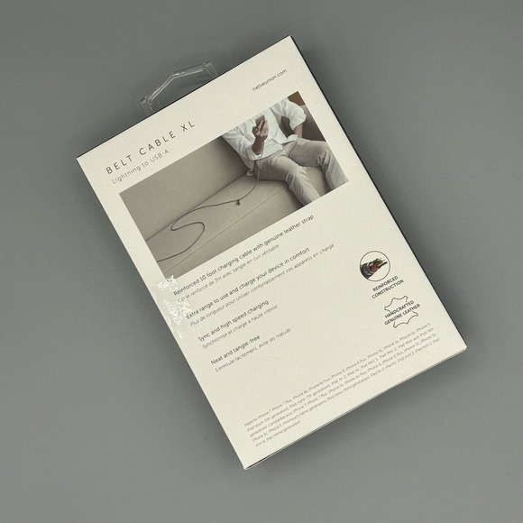 Native Union Lightning to USB-A 10 ft 3 m Braided Cable MFi-Certified Zebra NEW - Picture 5 of 7